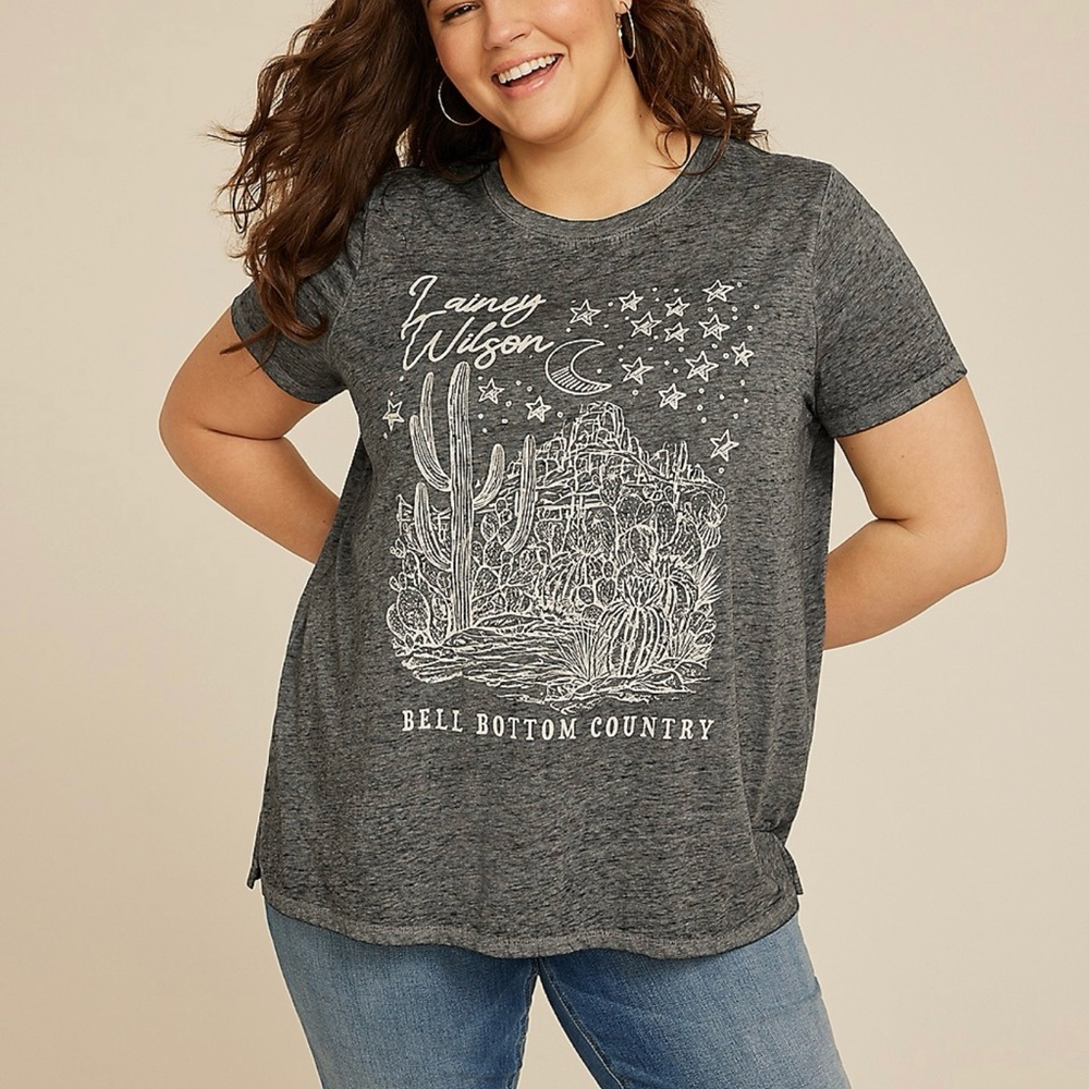 Lainey Wilson Gray Graphic Tee